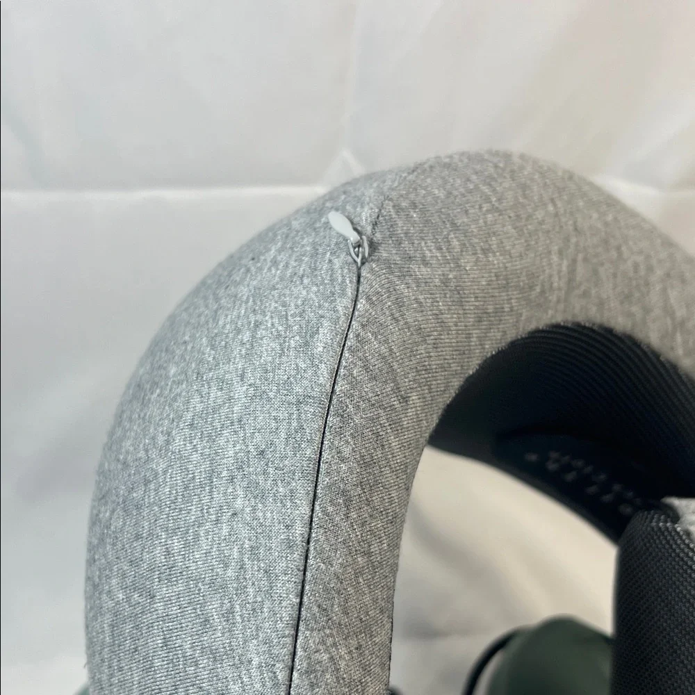 Gray and Green Travel Neck Pillow